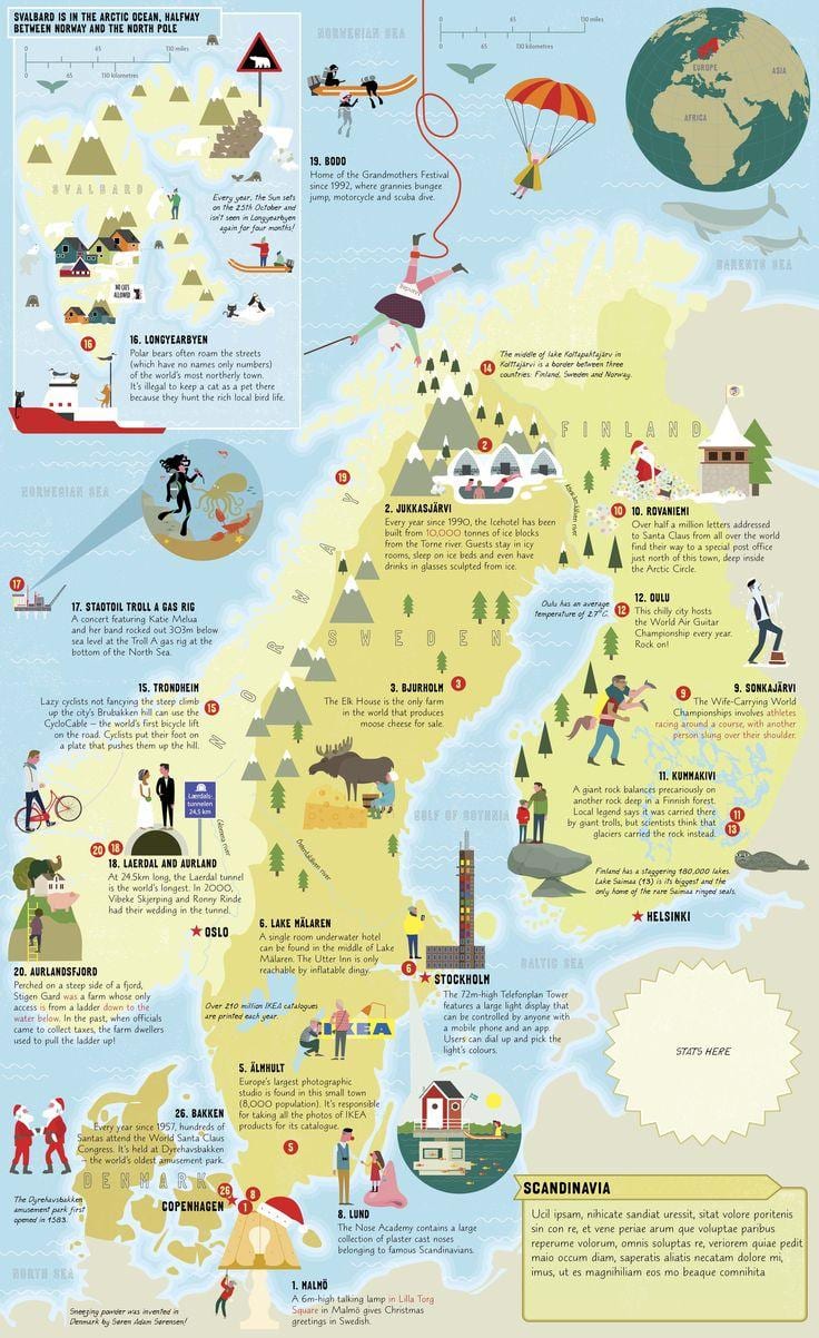Norwegia powinna zobacz mapę