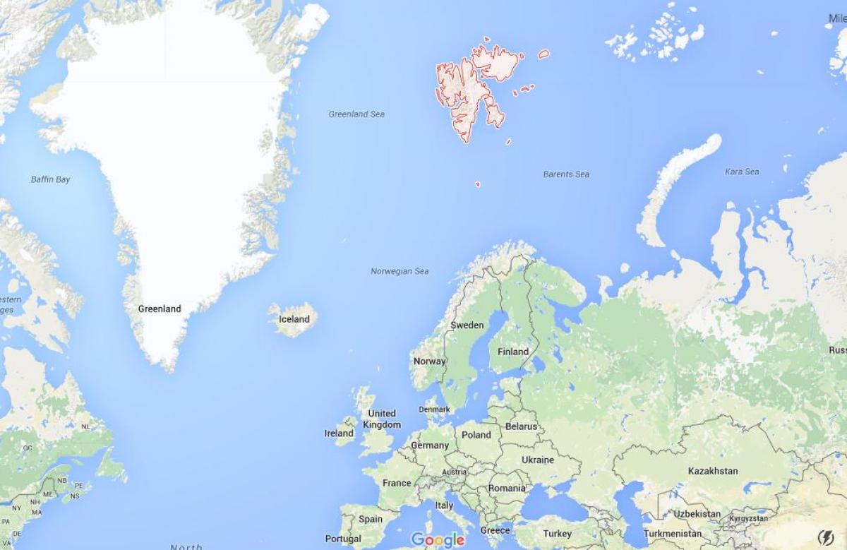 Svalbard, Norwegia mapie