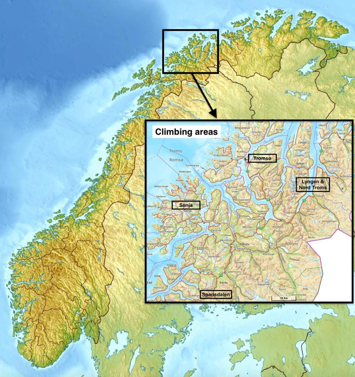 Tromsø, Norwegia mapie