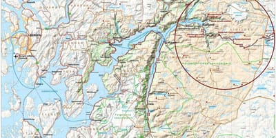 Хардангерфьорд Norwegia mapie