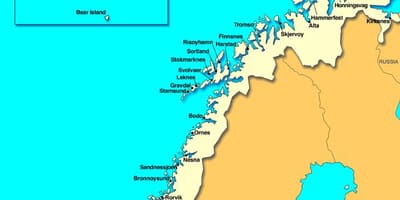 Mapa kristiansand, Norwegia