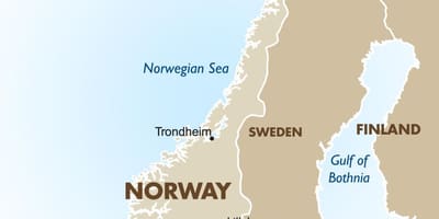 Mapa lillehammer, Norwegia