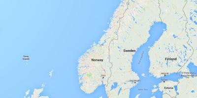 Mapa норге, Norwegia