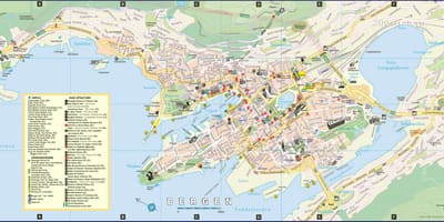 Ulica mapie bergen, Norwegia