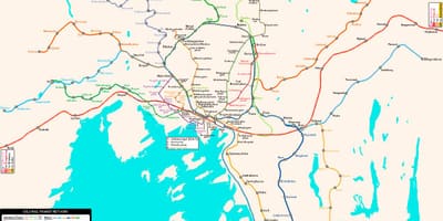 Mapa metra Norwegia 