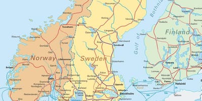 Mapa narvik, Norwegia