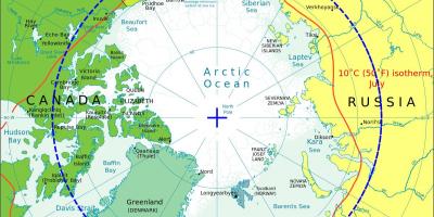 Arktyczna Norwegia mapie