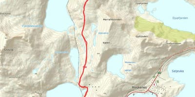 Mapa Norwegii szlaki turystyczne